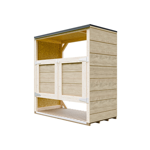 Abri de jardin pour poubelles, cache poubelle extérieur 2x240l beige