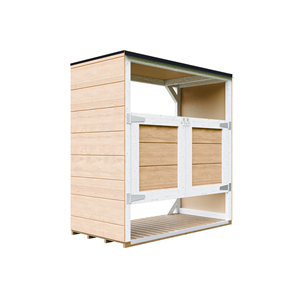 Abri de jardin pour poubelles, cache poubelle extérieur 2x240l jaune