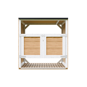 Abri de jardin pour poubelles, cache poubelle extérieur 2x240l jaune