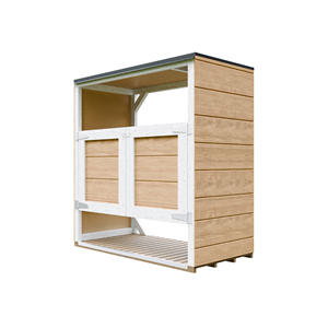 Abri de jardin pour poubelles, cache poubelle extérieur 2x240l jaune