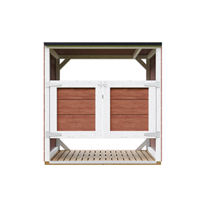 Abri de jardin pour poubelles, cache poubelle extérieur 2x240l rouge