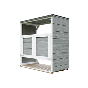 Abri de jardin pour poubelles, cache poubelle extérieur 2x240l gris