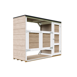 Abri de jardin pour poubelles, cache poubelle extérieur 2x240l marron