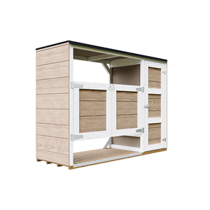 Abri de jardin pour poubelles, cache poubelle extérieur 2x240l marron