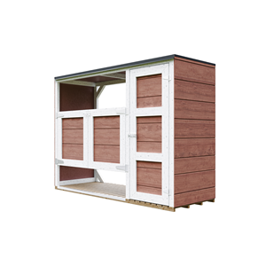 Abri de jardin pour poubelles, cache poubelle extérieur 2x240l rouge