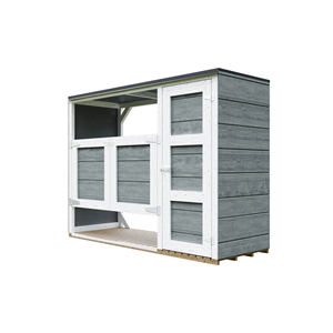 Abri de jardin pour poubelles, cache poubelle extérieur 2x240l gris