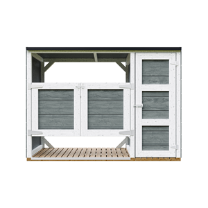 Abri de jardin pour poubelles, cache poubelle extérieur 2x240l gris