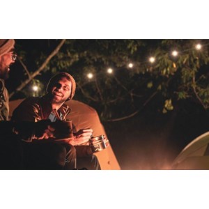 Guirlande biolite 5,5m blanc chaud rechargeable solaire & usb-c - bivouac