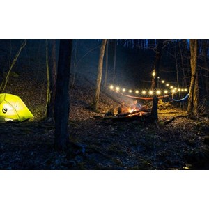 Guirlande biolite 5,5m blanc chaud rechargeable solaire & usb-c - bivouac