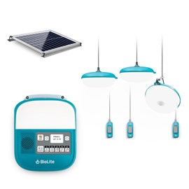 Système solaire autonome biolite solarhome 625 – éclairage multi-pièces, & radio