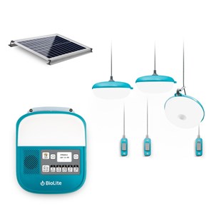 Système solaire autonome biolite solarhome 625 – éclairage multi-pièces, & radio