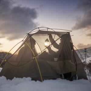 Sac diffuseur lumière pour lampe frontale - éclairage bivouac - camping