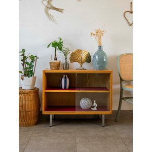 Vitrine basse en bois clair n°207