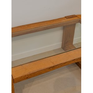 Table basse en bois et verre n°923