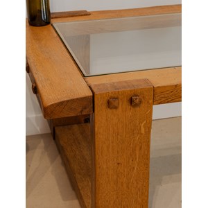 Table basse en bois et verre n°923