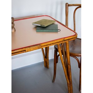 Table à manger en bambou clair n°1143