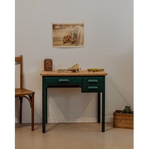 Bureau enfant en bois vert sapin n°665