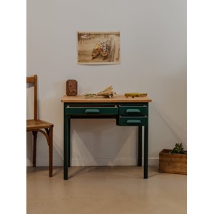 Bureau enfant en bois vert sapin n°665