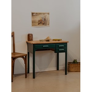Bureau enfant en bois vert sapin n°665