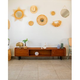 Enfilade basse en bois foncé n°448