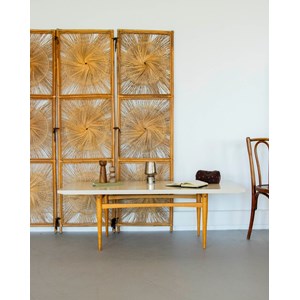 Table basse crème en bois n°911