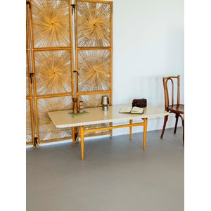 Table basse crème en bois n°911