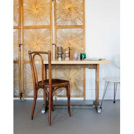 Table à manger bistro en formica beige n°134