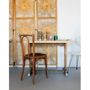 Table à manger bistro en formica beige n°134
