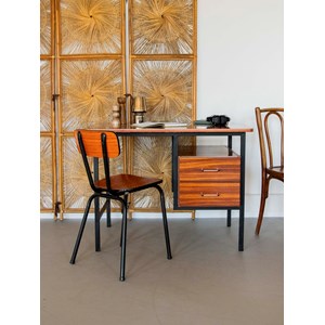 Bureau en formica et métal noir n°521