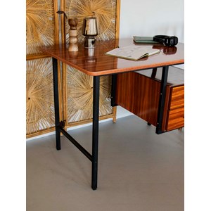 Bureau en formica et métal noir n°521