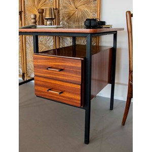 Bureau en formica et métal noir n°521