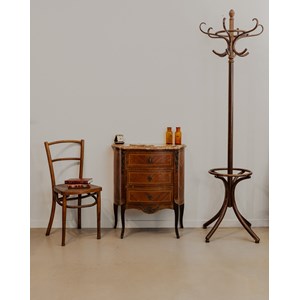 Petit buffet en bois et marbre n°888
