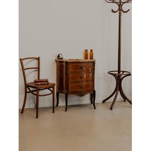 Petit buffet en bois et marbre n°888