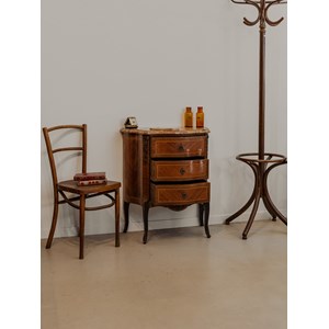 Petit buffet en bois et marbre n°888