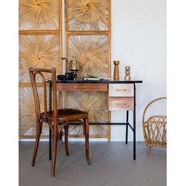 Bureau fin en métal et formica n°525