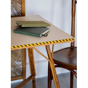 Table à manger en rotin clair n°1142