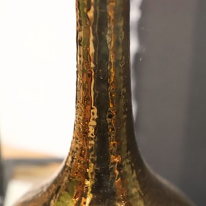 Vase en céramique doré 23.5 x 51cm