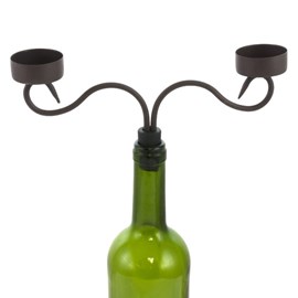 Bougeoir chandelier 2 bougies 22.5 x 22.5 cm