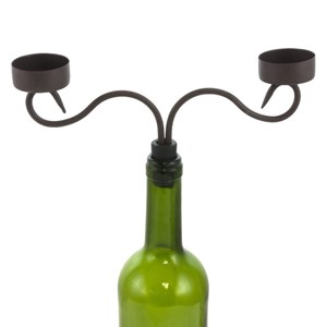 Bougeoir chandelier 2 bougies 22.5 x 22.5 cm