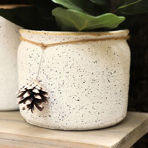 Cache-pot pomme de pin - ø19 x ht.16 cm pour pot ø14.5