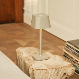 Ava shadow gris - lampe de table rechargeable