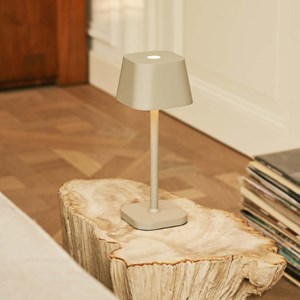 Ava shadow gris - lampe de table rechargeable