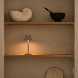 Ava shadow gris - lampe de table rechargeable