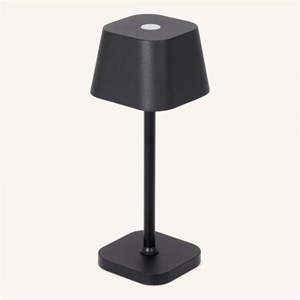 Lampe de table rechargeable noire - ava