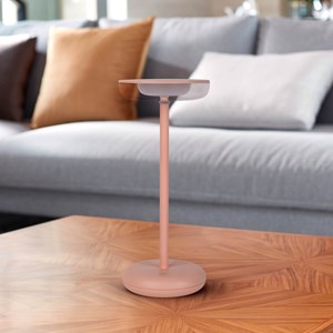 Lampe de table à batterie pasi - rose