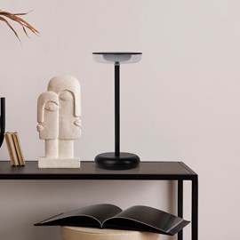 Lampe de table à batterie pasi - noir