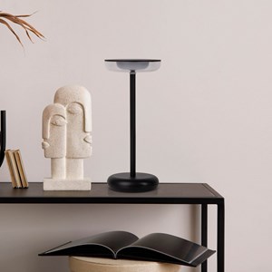 Lampe de table à batterie pasi - noir