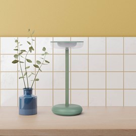 Lampe de table à batterie pasi - vert menthe