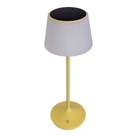 Lampe de table à batterie solaire emmi - jaune et blanc