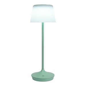 Lampe de table à batterie solaire emmi  - menthe et blanc